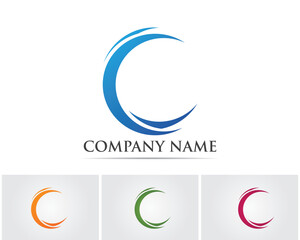 Obraz premium Letter C Logo Template Design Vector..
