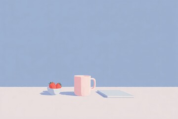 Mockup Of Customizable Bi-Fold Open Leaflet On Floor. Beautiful simple AI generated image