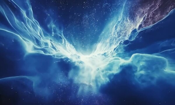 Abstract Cosmic Nebula in Deep Space