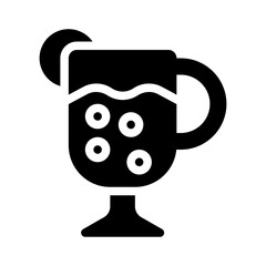 mulled wine glyph icon