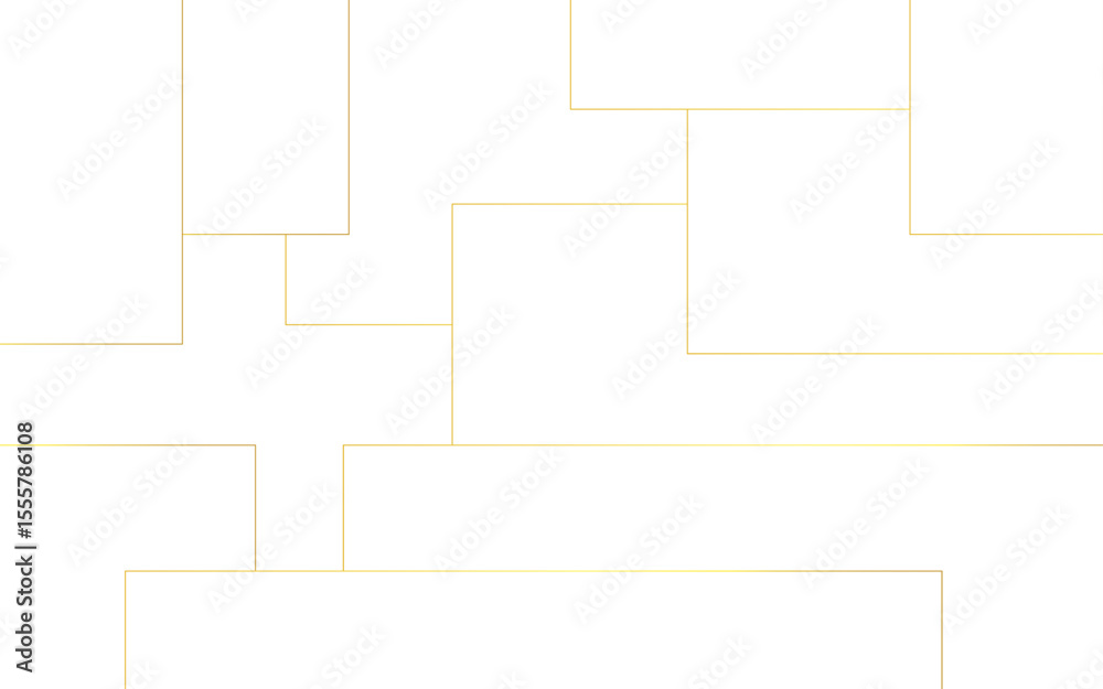 Aufkleber Abstract minimalist, background with a subtle geometric pattern of overlapping thin golden line. Modern, and elegant, appearance, ideal for tech, design, or corporate themes.