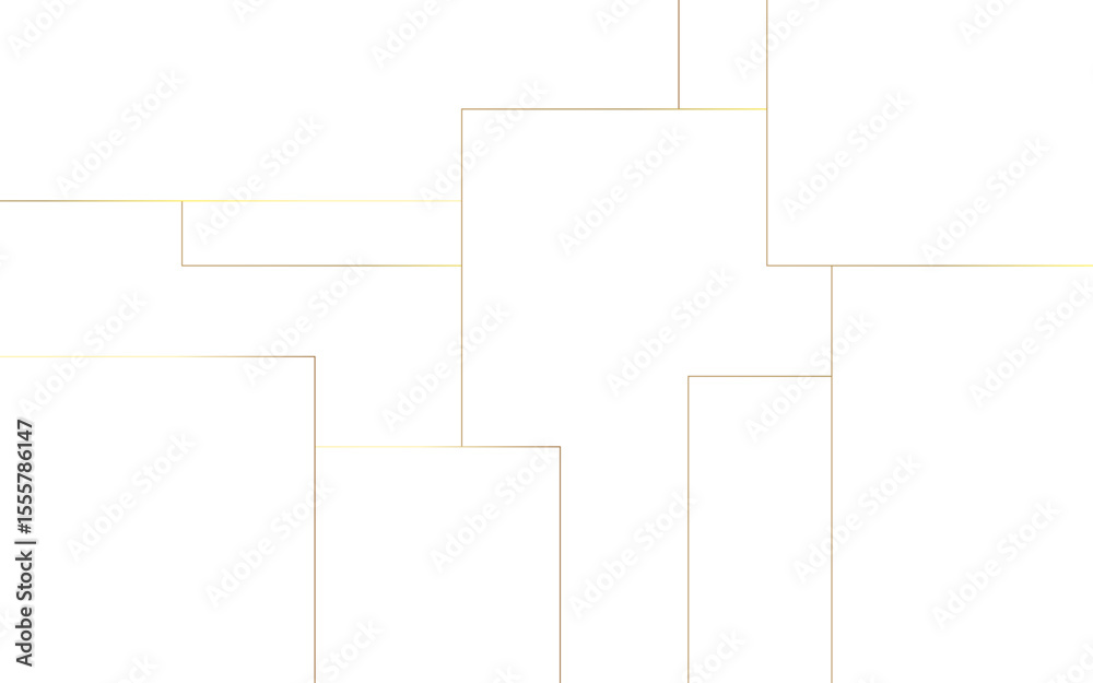 Aufkleber Abstract minimalist, background with a subtle geometric pattern of overlapping thin golden line. Modern, and elegant, appearance, ideal for tech, design, or corporate themes.