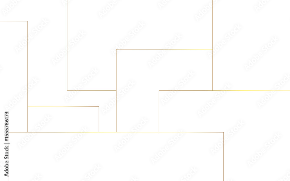 Aufkleber Abstract minimalist, background with a subtle geometric pattern of overlapping thin golden line. Modern, and elegant, appearance, ideal for tech, design, or corporate themes.