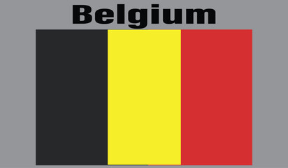 Belgium country flag hand drawing illustration vector based drawing
