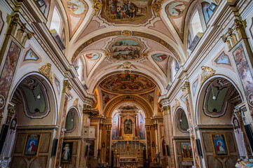 Fototapeta premium Sant’Elena Sannita, Molise, Italy. Church of St. Michael the Archangel
