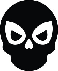 skull vector pirate icon logo, skeleton head, Halloween ghost graphic symbol illustration