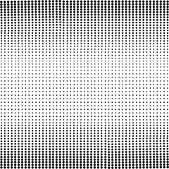 Halftone. Black dots on a white background. A pattern of round black dots of different sizes. Design element.