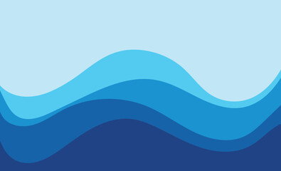 Wave blue  background vector wallpaper