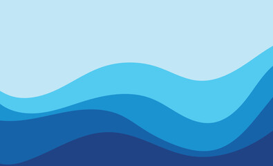 Wave blue  background vector wallpaper
