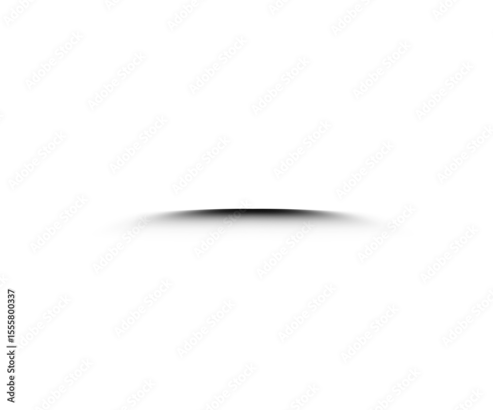 Aufkleber Black shadow overlay effect isolated on transparent background. blurred round shadow. black gradient shadow for design, poster, card, decoration. blur shadow for graphic design elements