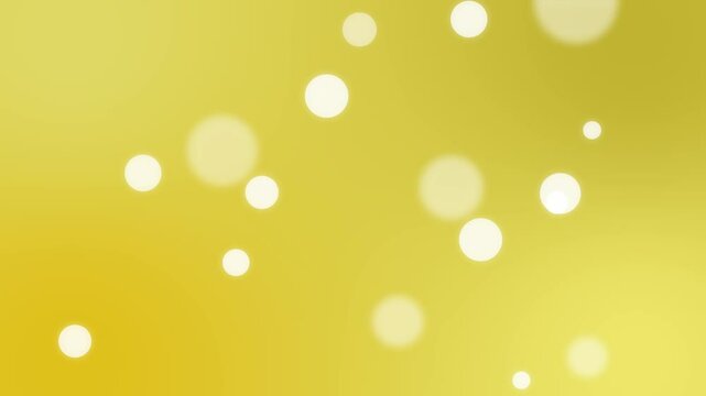 shining golden circle polka dots flowing