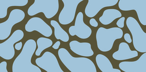 Abstract illustration of blue bubble pattern background with dark green background is suitable for poster decoration, greeting cards, or banner decoration.