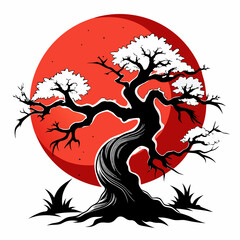 vector illustration of a silhouette of a bird