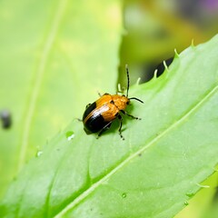 ladybug on leaf