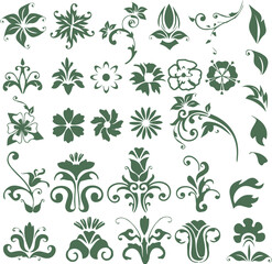 Beautiful flower art and mandala vector design