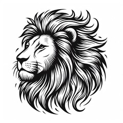 lion head vector illustration