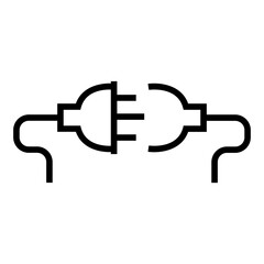 Electric plug socket icon