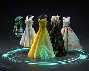 Futuristic Fashion Dresses on Display