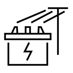 Electric battery icon