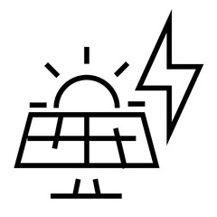 Solar cell icon