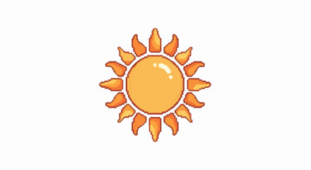 abstract sun icon