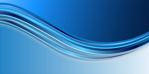 Abstract blue background with diagonal lines. Dynamic shapes composition. Vector illustration