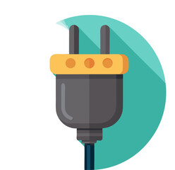 electric plug vector icon