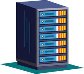 Server rack vector