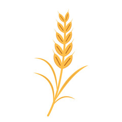 Wheat vector. Laurel wreath icon or sign isolated on white background. Vector illustration.
