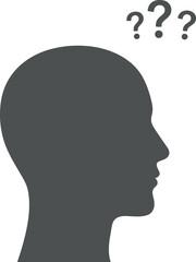 Confused Mind Question Marks Icon for Doubt & Uncertainty