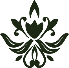 Beautiful flower art and mandala vector design