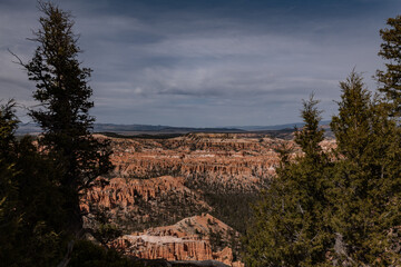 Lower Inspiration Point , Bryce Canyon National Park, Utah. Claron Formation, (Tcp) Pink member;...