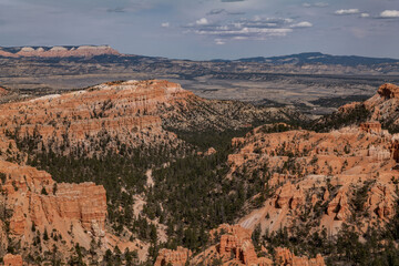 Lower Inspiration Point , Bryce Canyon National Park, Utah. Claron Formation, (Tcp) Pink member;...