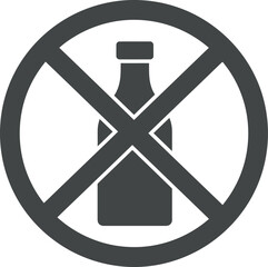 No Alcohol Sign: Prohibited Drinks & Restricted Area