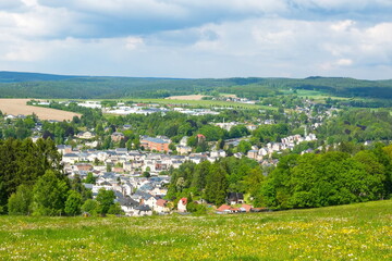 Blick auf Markneukirchen im Vogtland