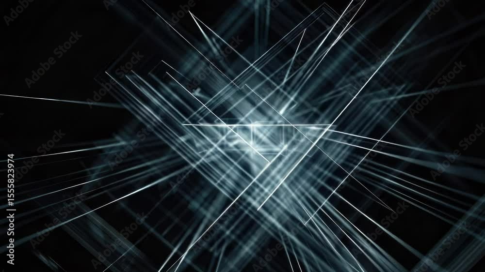 Poster a stylized representation of a star shining in a dark background
