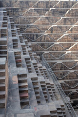 Ancient stepwell Chand Bawdi, Abhaneri, Biggest Stepwell near Jaipur Rajasthan, India
