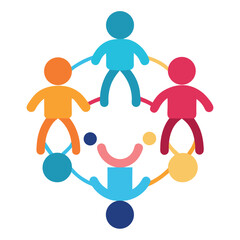 teamwork-concept-with-paper-cutout-people-connecte.eps