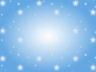 水色の星が光る背景