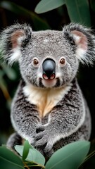 Fototapeta premium Koala Wild Animal Portrait In A Natural Environment