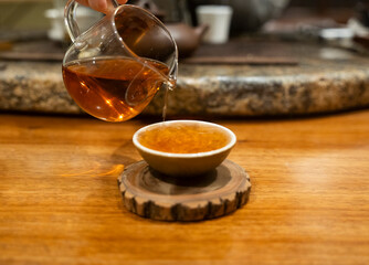 Tea bar in Seoul's Buddhistic temple