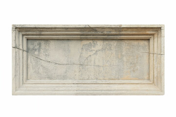 A rectangular architectural stone panel with a classical Greek or Roman design