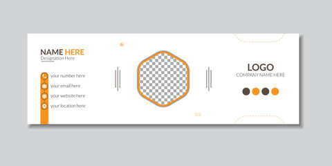 Email Signature Mockup Template.