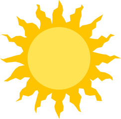 Icons Illustration of the Burning Summer Sun