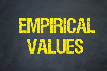 empirical values	
