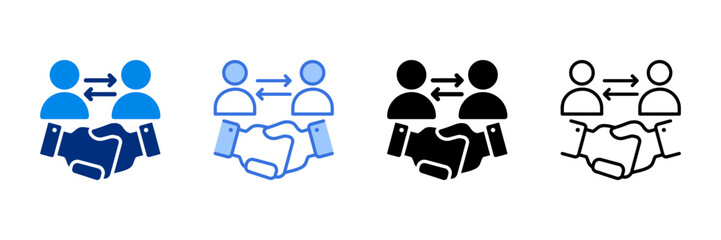 Engagement Icon Set Multiple Style Vector Illustration