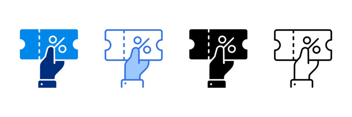 Loyalty-Program Icon Set Multiple Style Vector Illustration