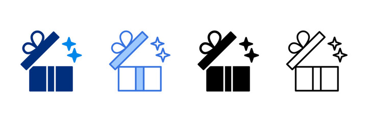 Reward Icon Set Multiple Style Vector Illustration