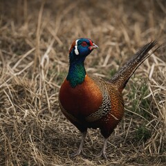 Naklejka premium pheasant in the wild