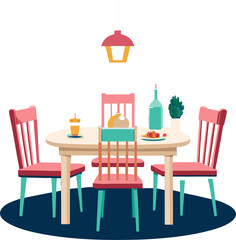 table and chairs